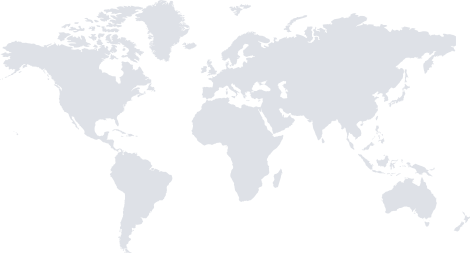 World map showing our global reach